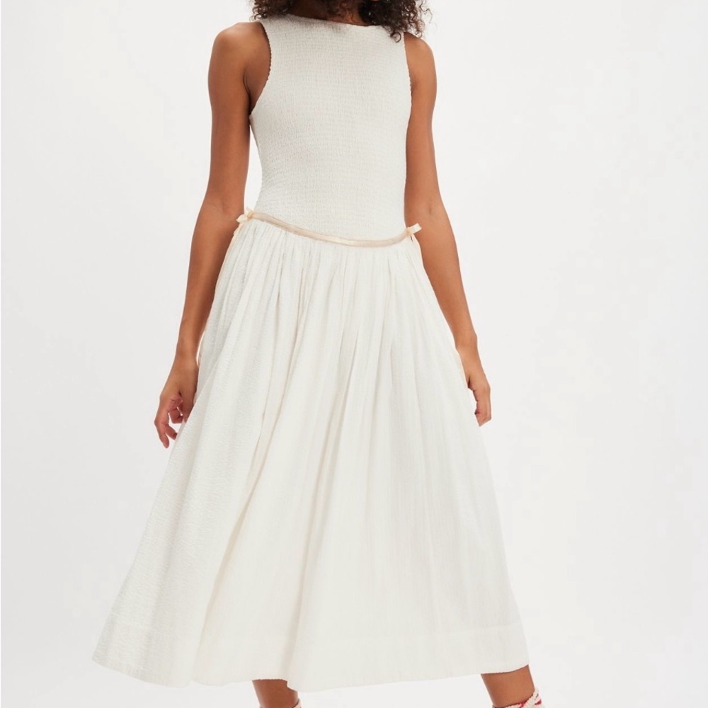 Free People Nightingale Seersucker Midi